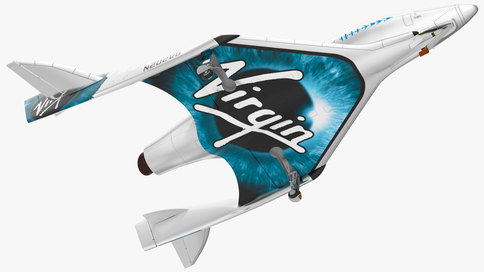 3D VSS Imagine Virgin Galactic SpaceShip III