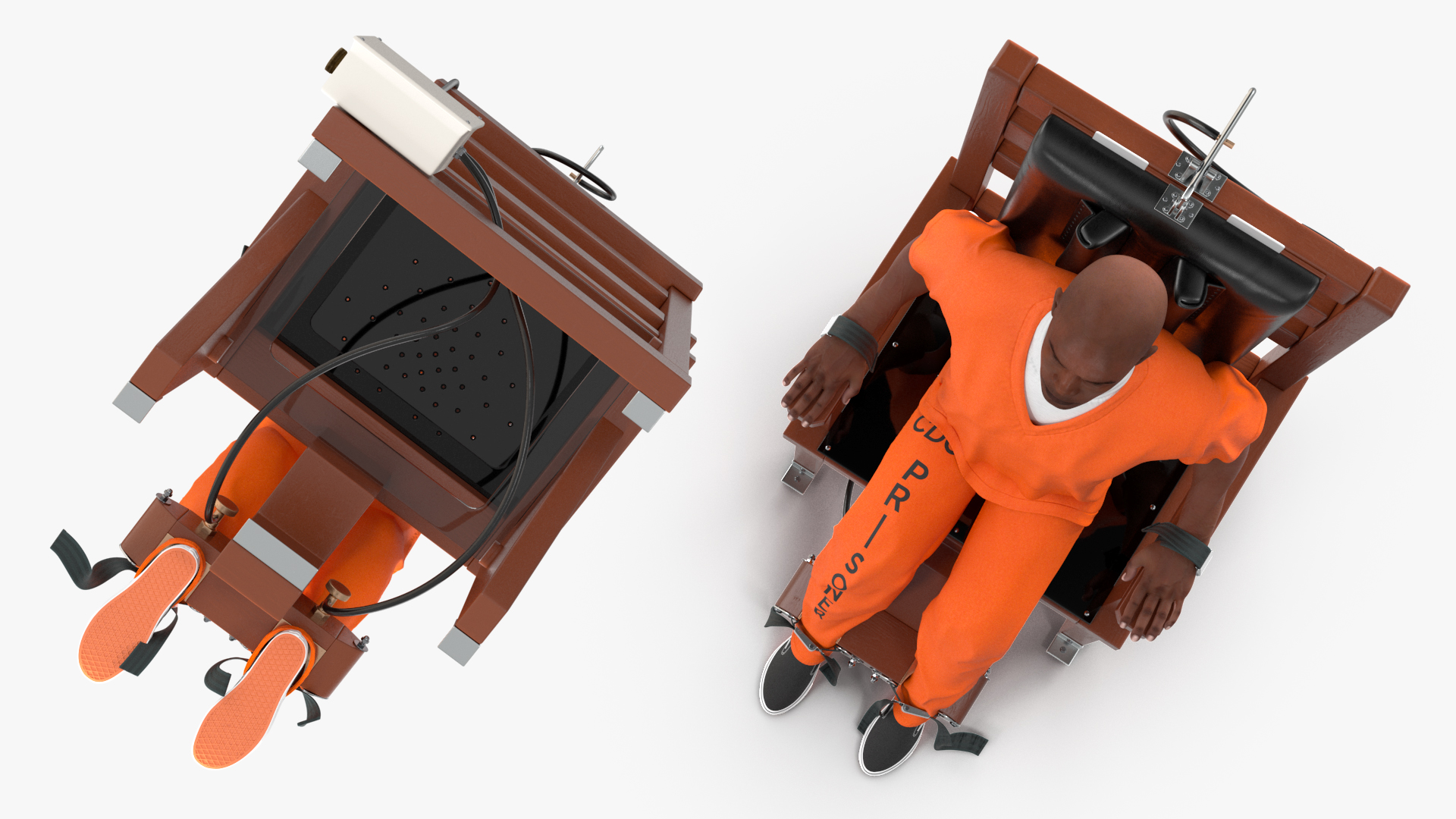 3D Prisoner on Electric Chair