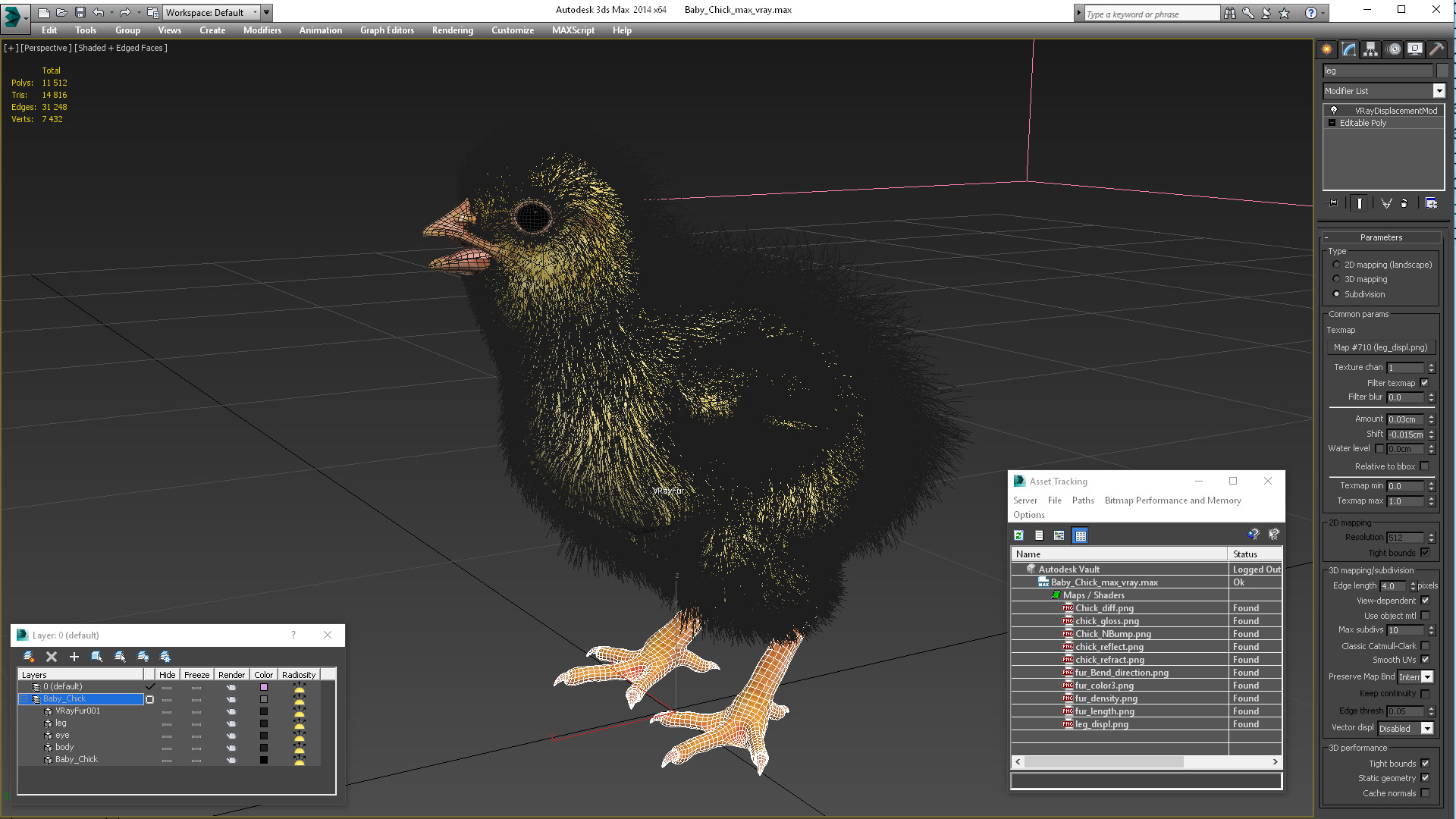 3D model Baby Chick