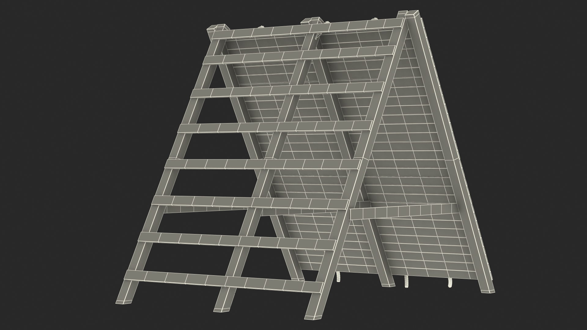 3D model Obstacle Course Wall Climb Old