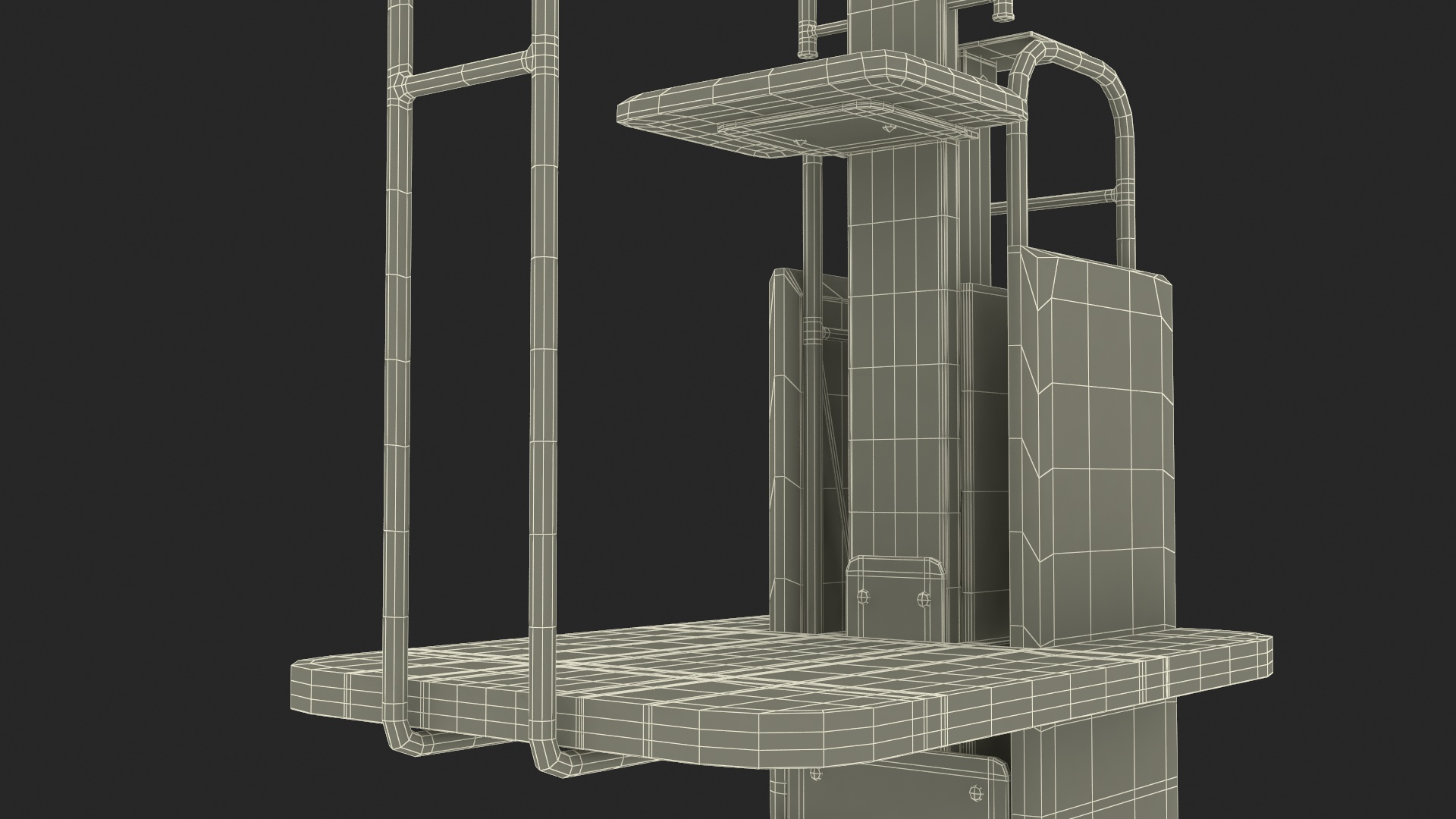 SENOH Volleyball Umpire Chair 3D model