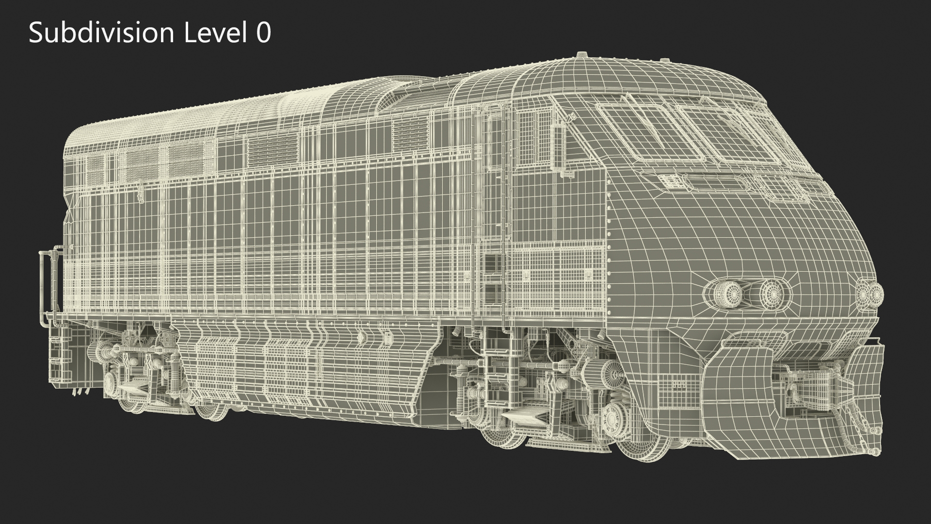 3D Amtrak California Passenger Locomotive model