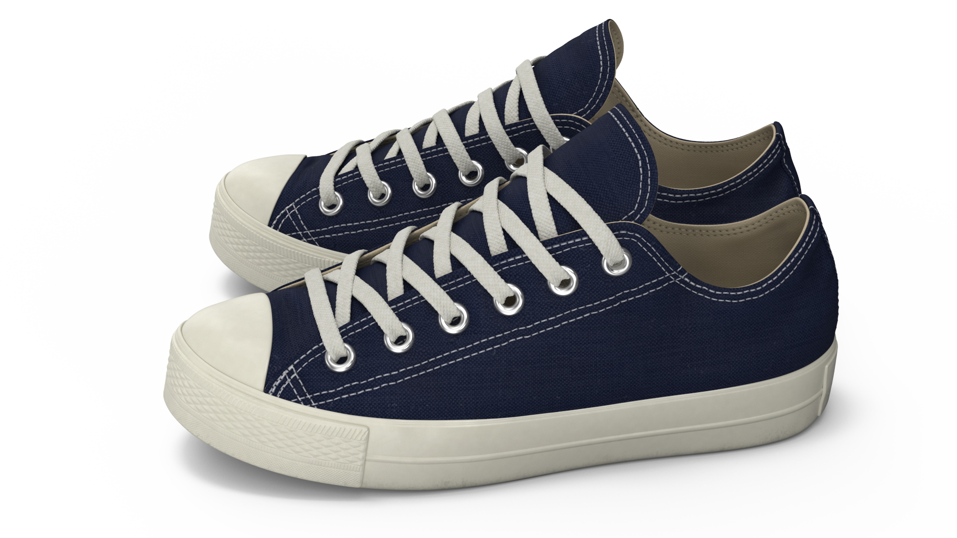 3D Classic Canvas Sneakers model