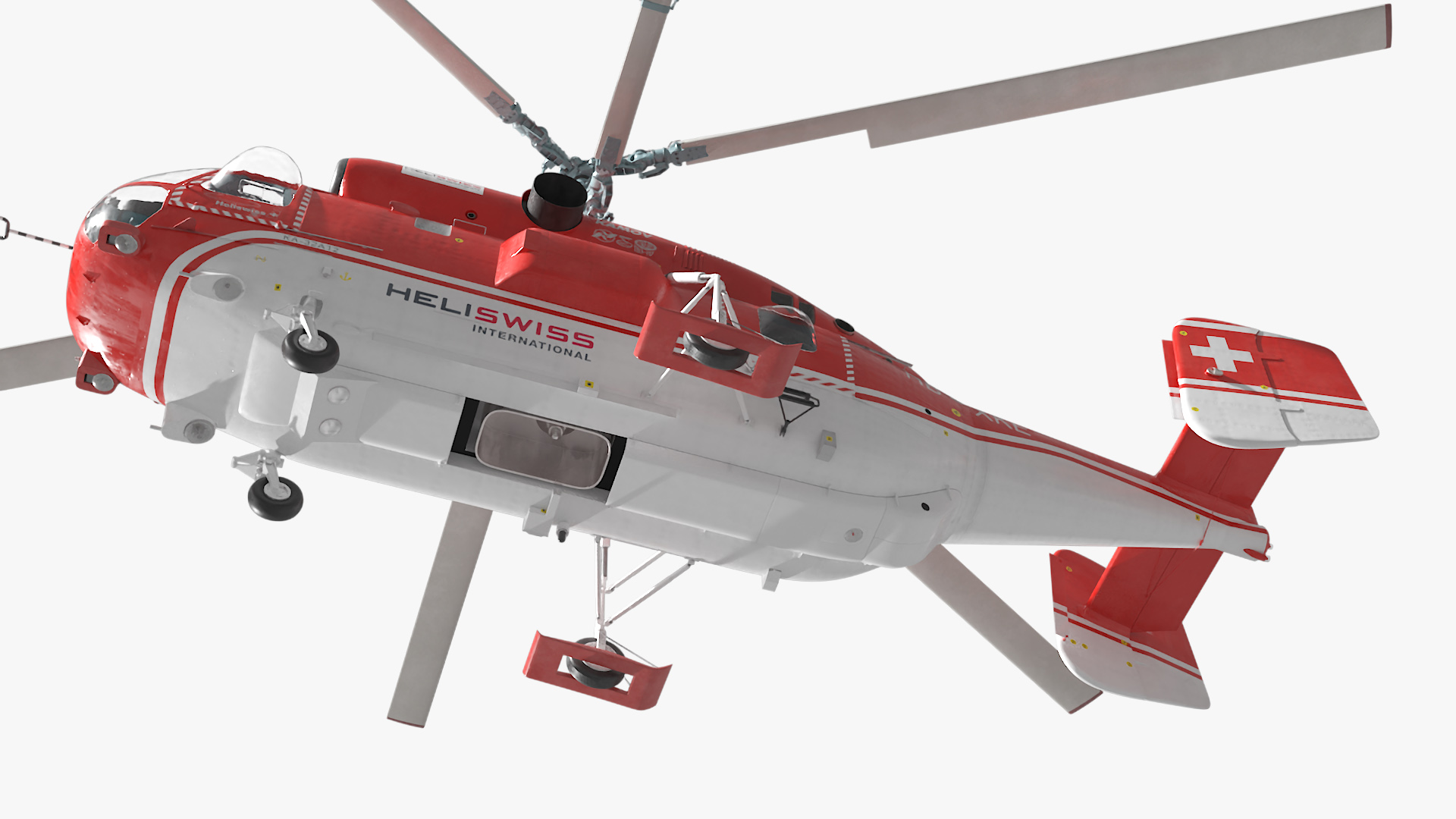 3D model Kamov KA 32 Firefighting Helicopter Simplified Interior