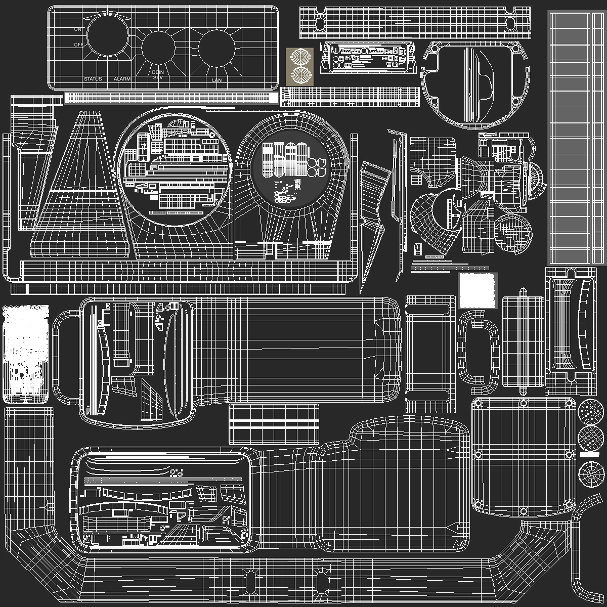 3D Robotic Camera System Rigged model