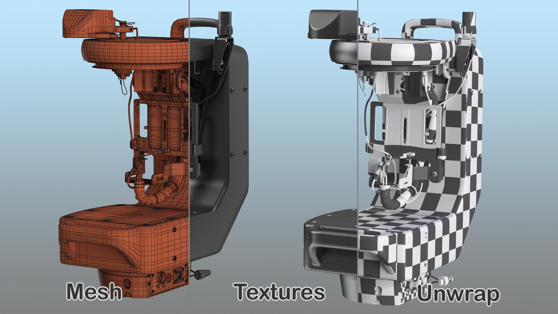 3D Robotic Camera System Rigged model