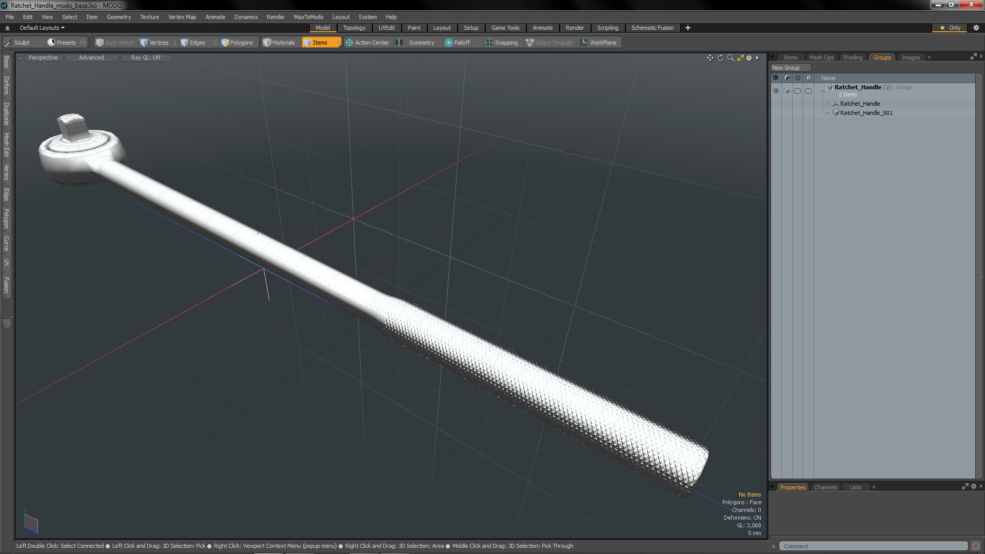 Ratchet Handle 3D model