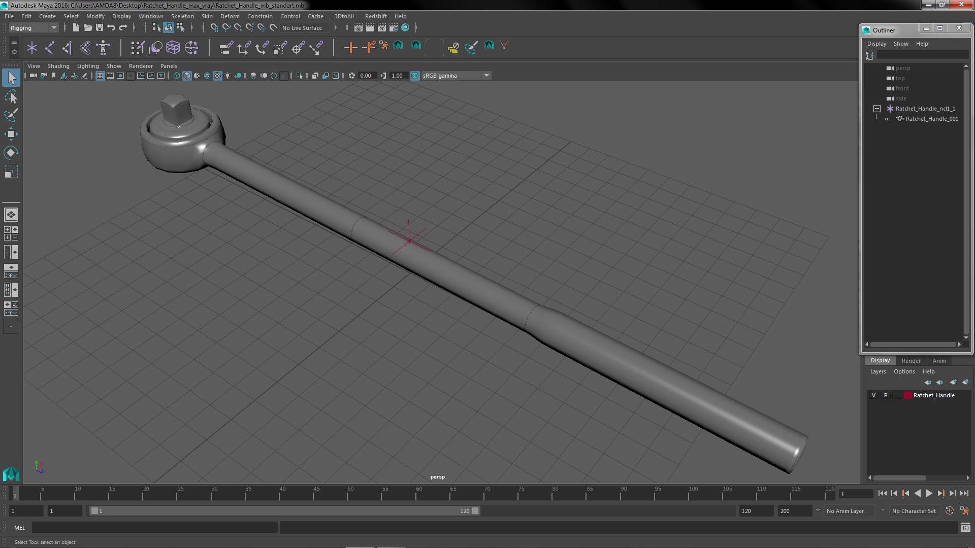 Ratchet Handle 3D model