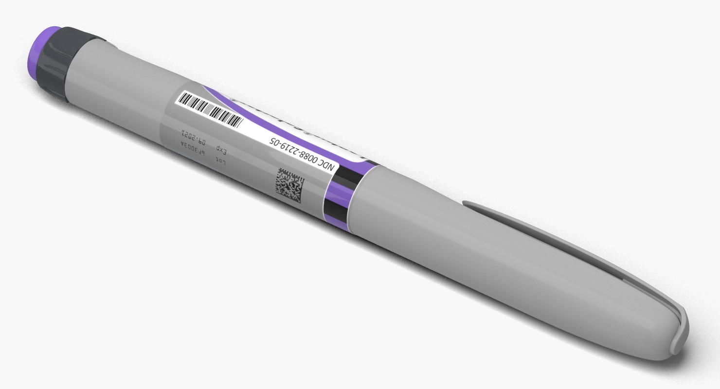 3D Insulin Syringe Pen Closed