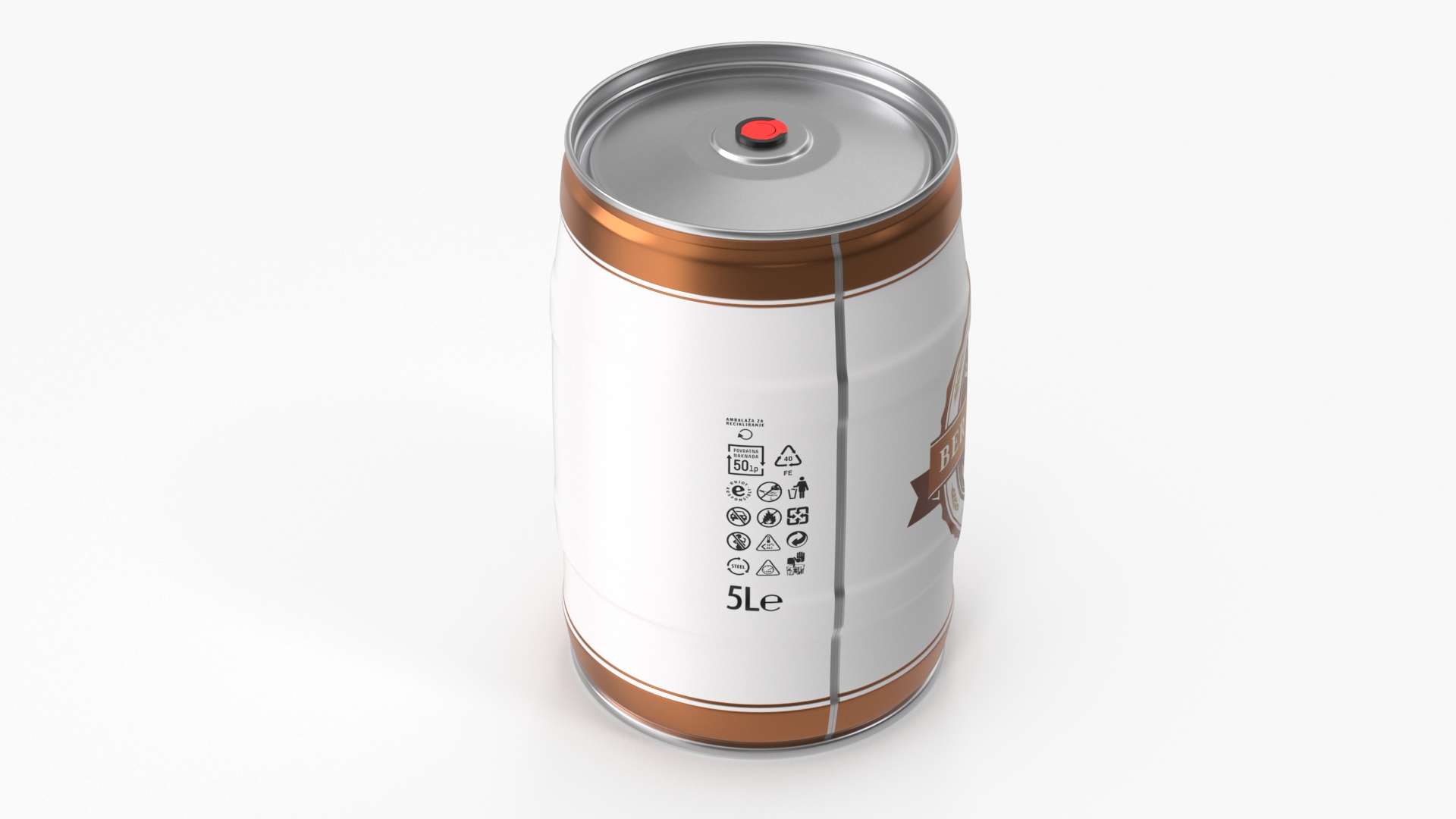 3D model Generic Beer Keg with Tap