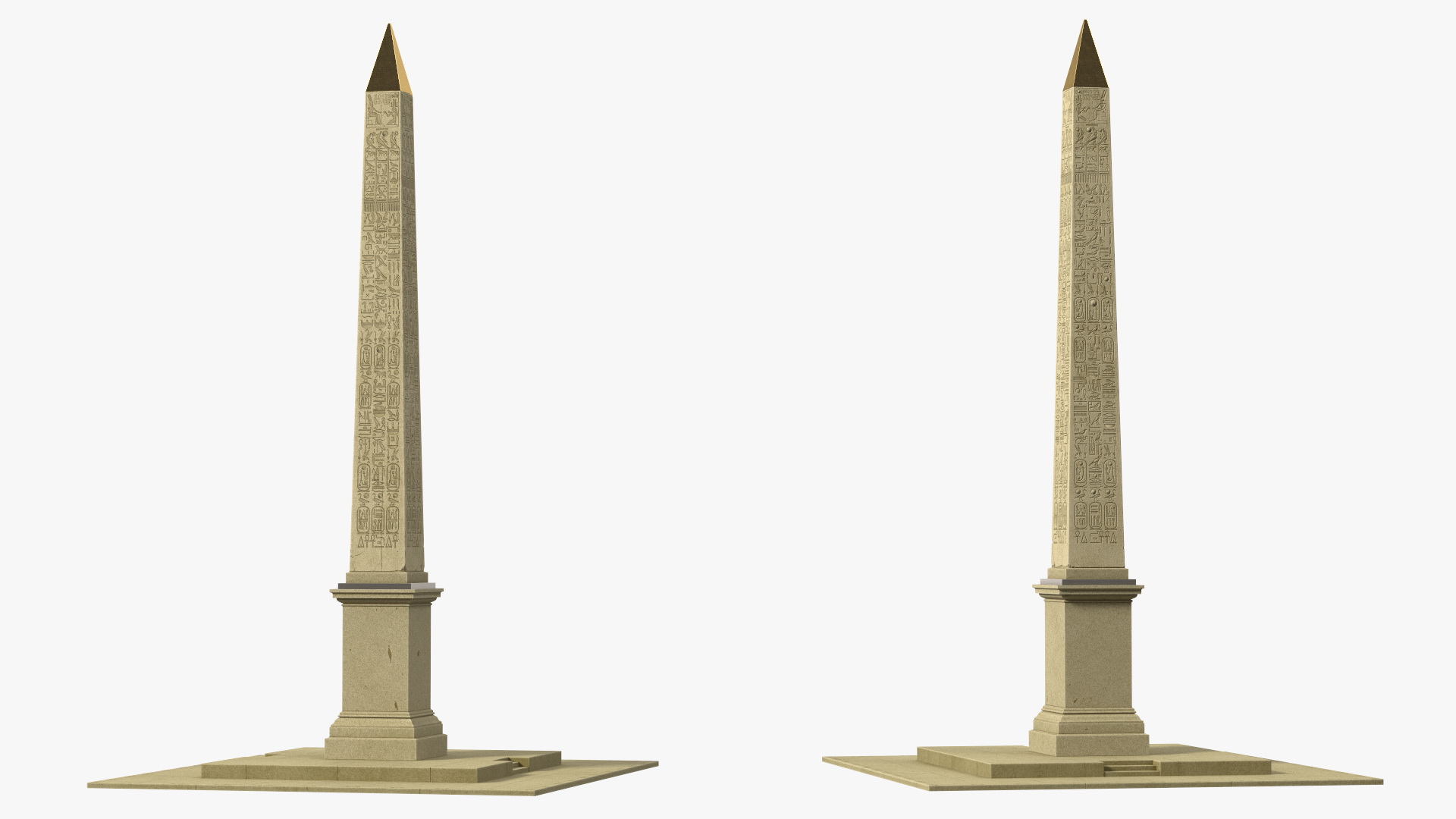 3D model Ancient Egyptian Obelisks