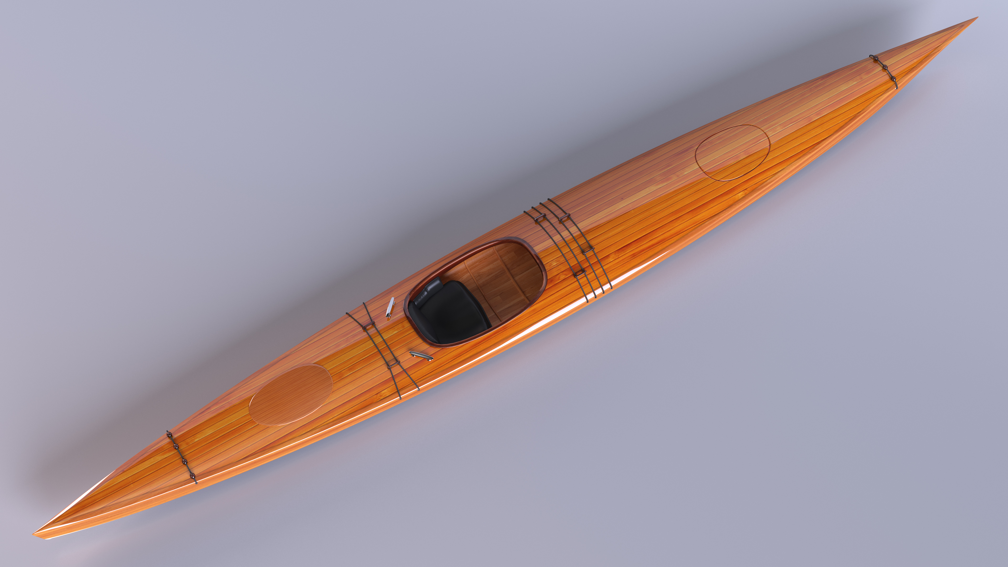 Wooden Kayak 3D