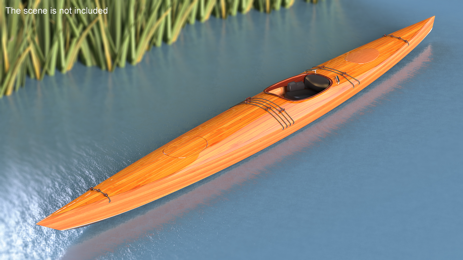 Wooden Kayak 3D