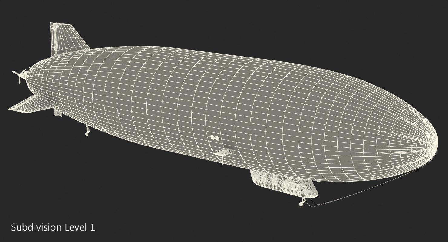 Blimp Goodyear Airship 3D