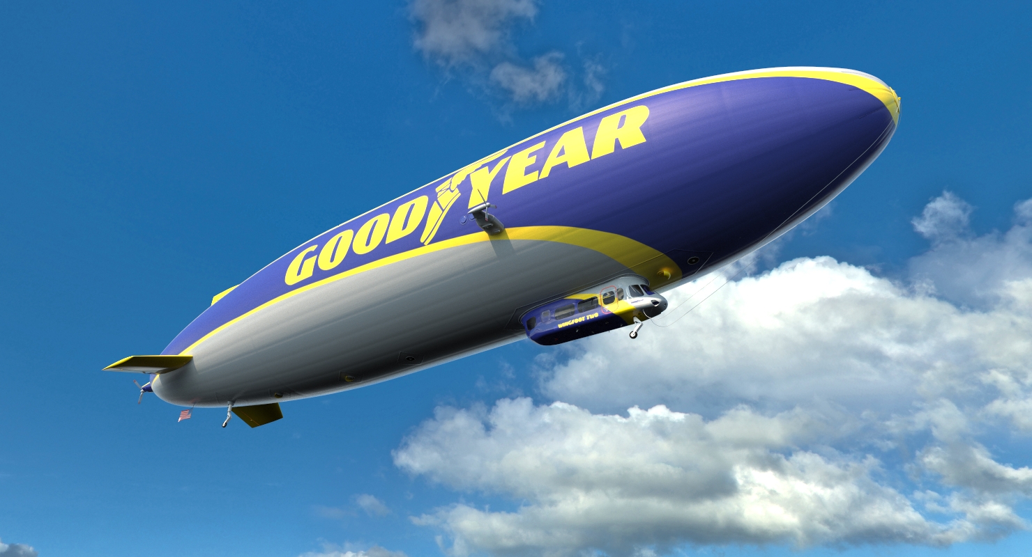 Blimp Goodyear Airship 3D