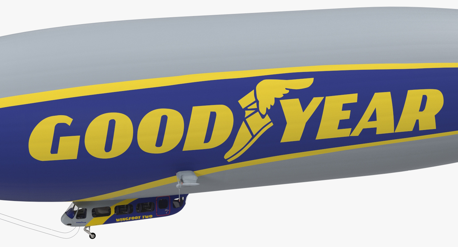 Blimp Goodyear Airship 3D