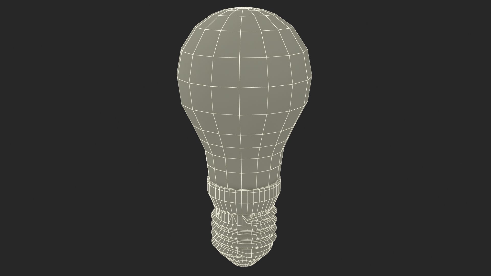 3D Matte Light Bulb