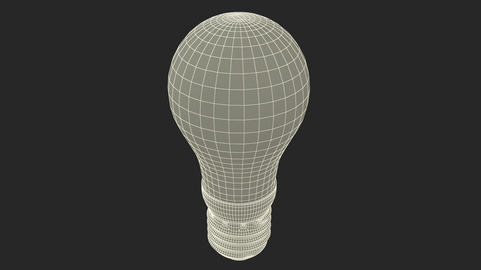 3D Matte Light Bulb