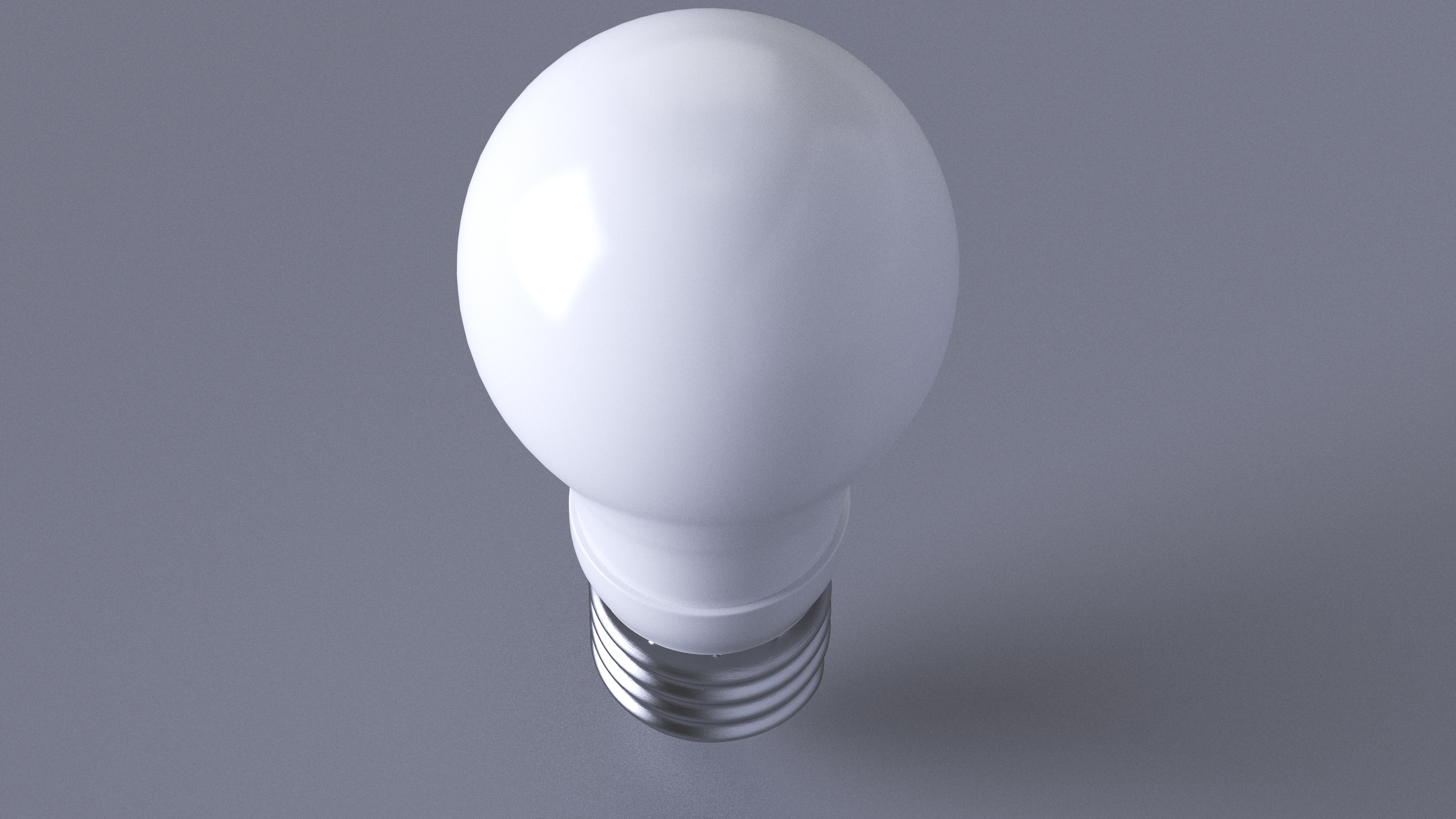 3D Matte Light Bulb