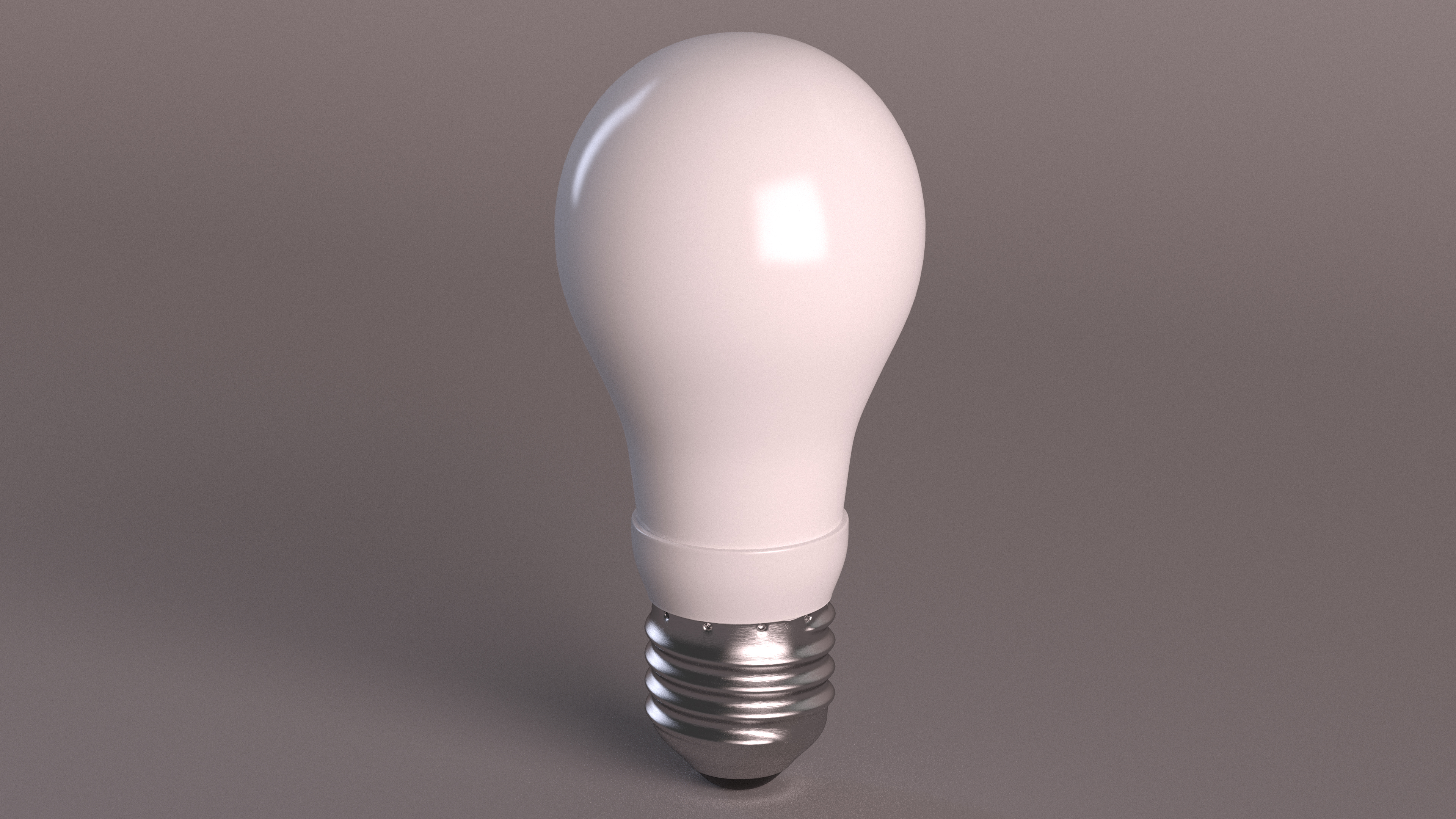 3D Matte Light Bulb