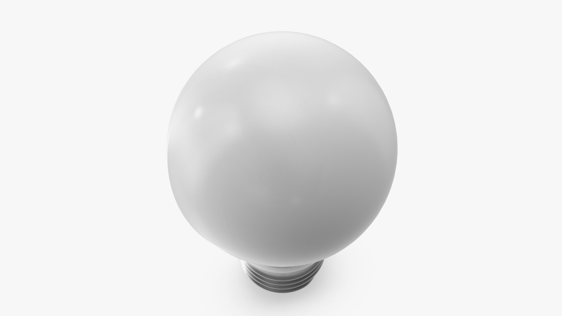 3D Matte Light Bulb