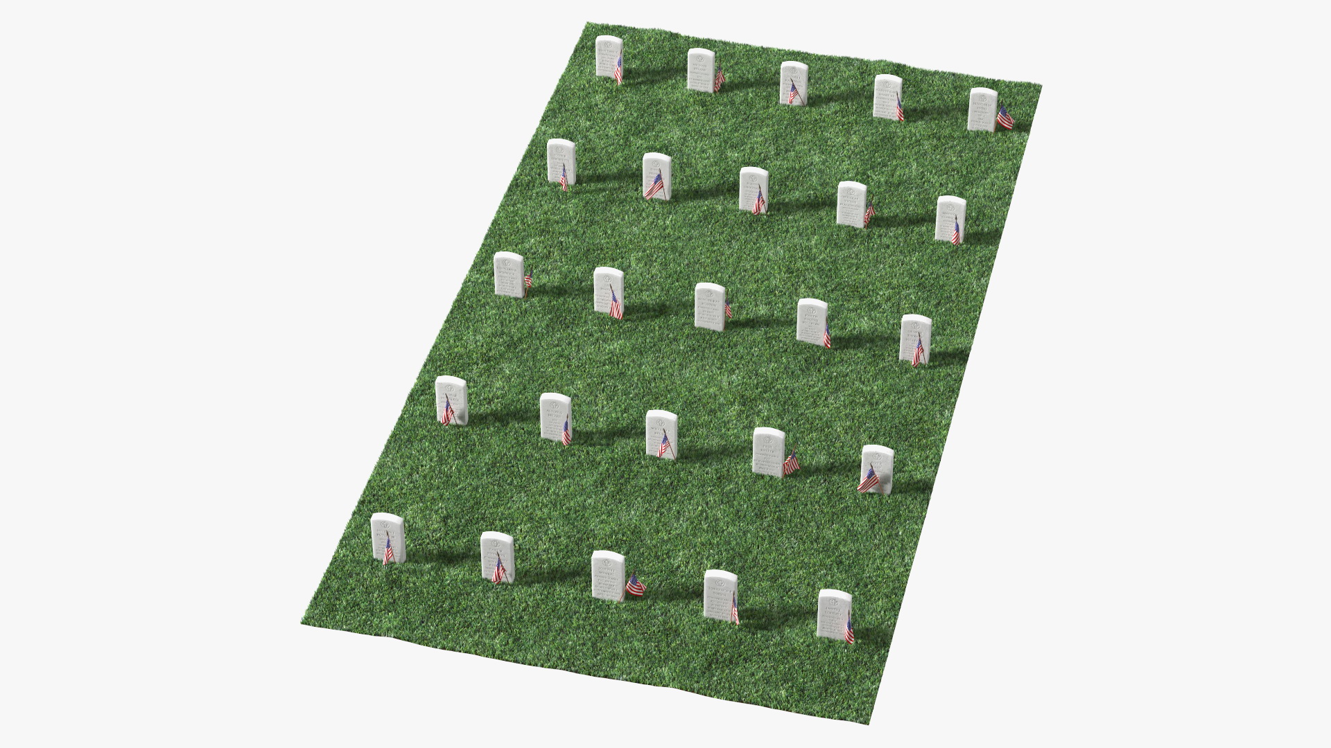 Graveyard World War Heroes 5x5 Fur 3D model