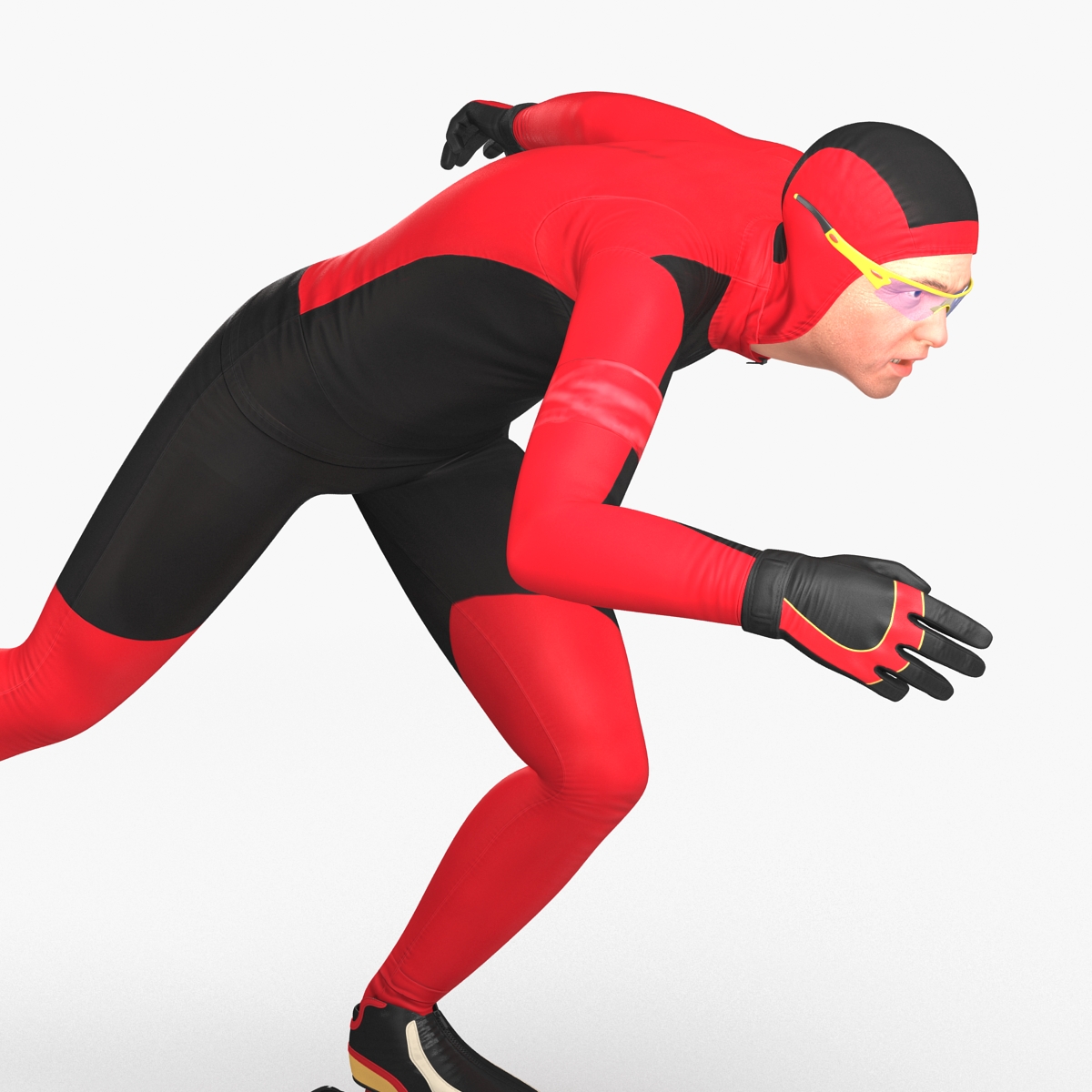 Speed Skater Generic Pose 2 3D