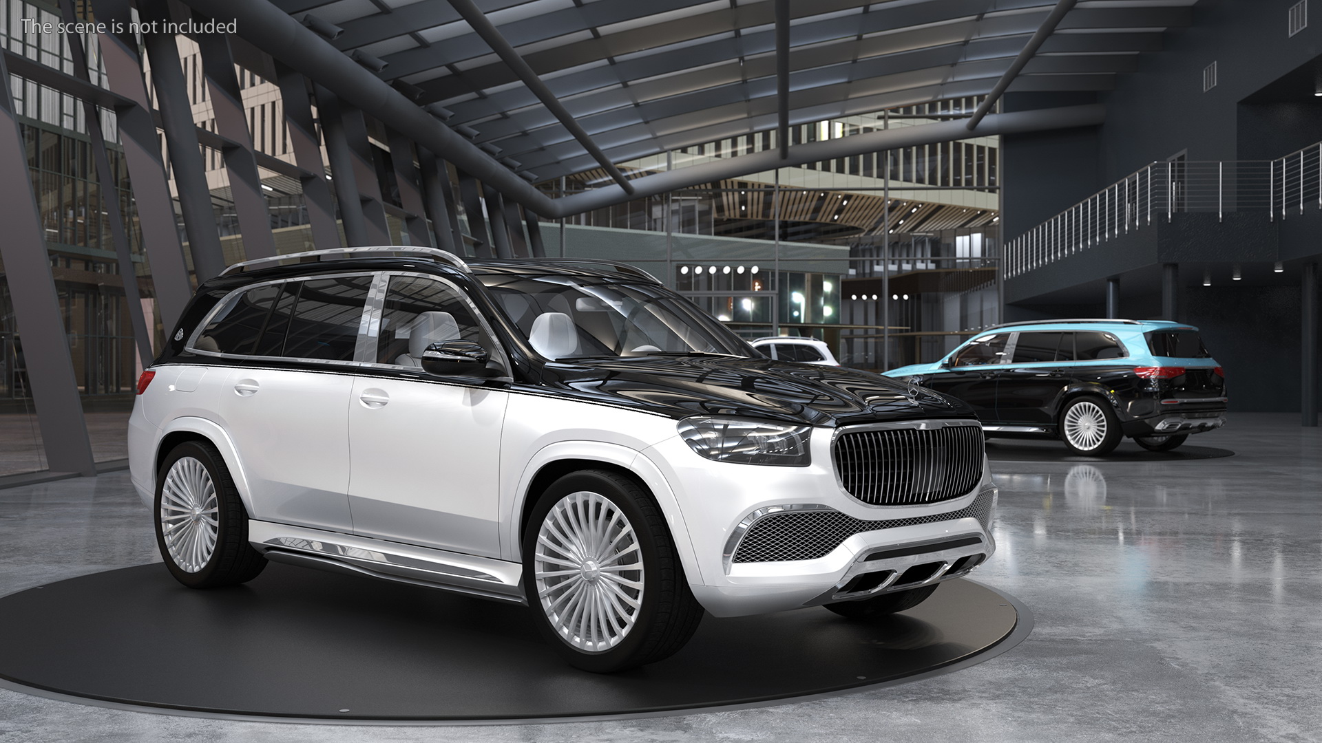 Maybach GLS 600 Silver 3D