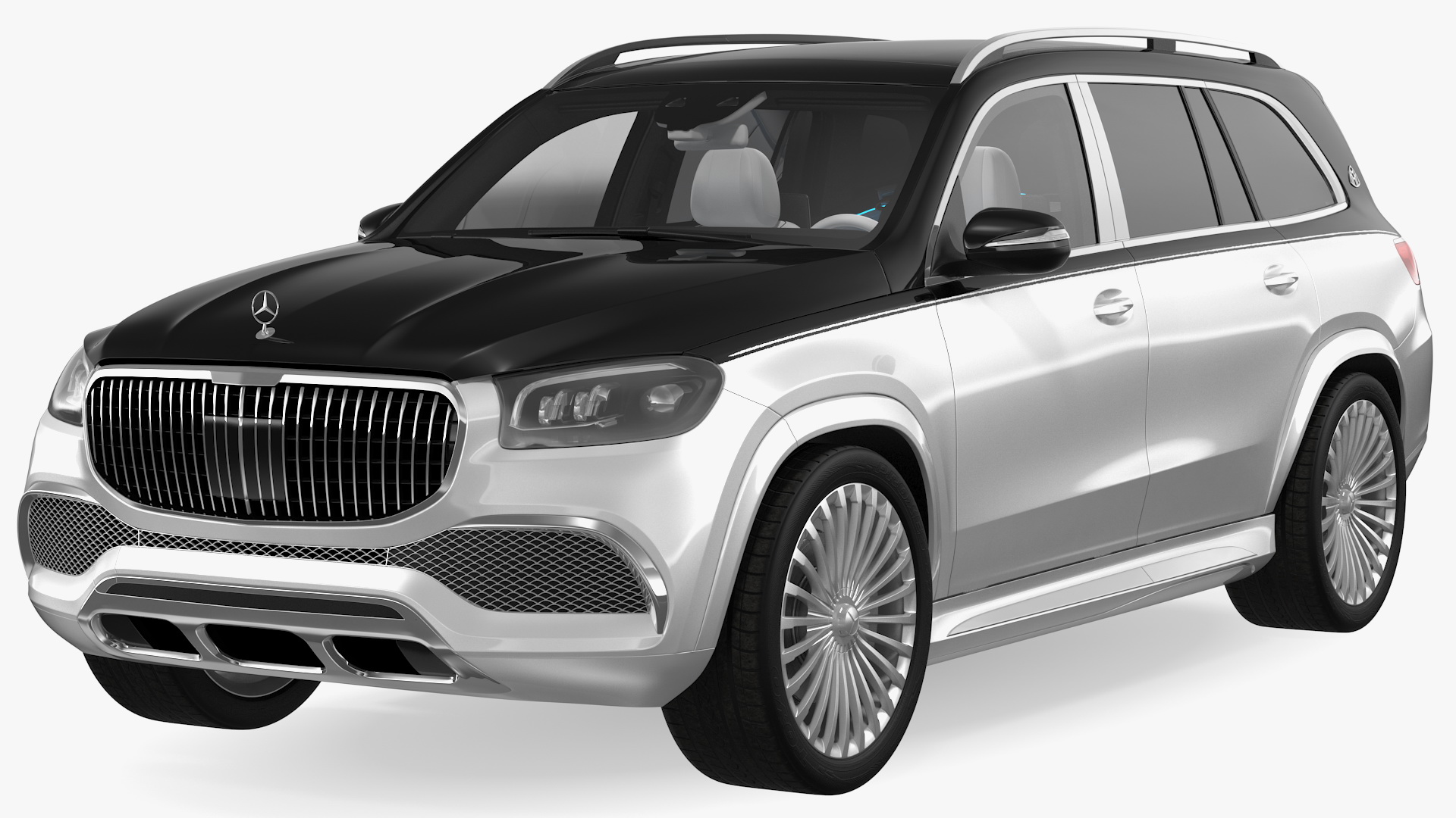 Maybach GLS 600 Silver 3D