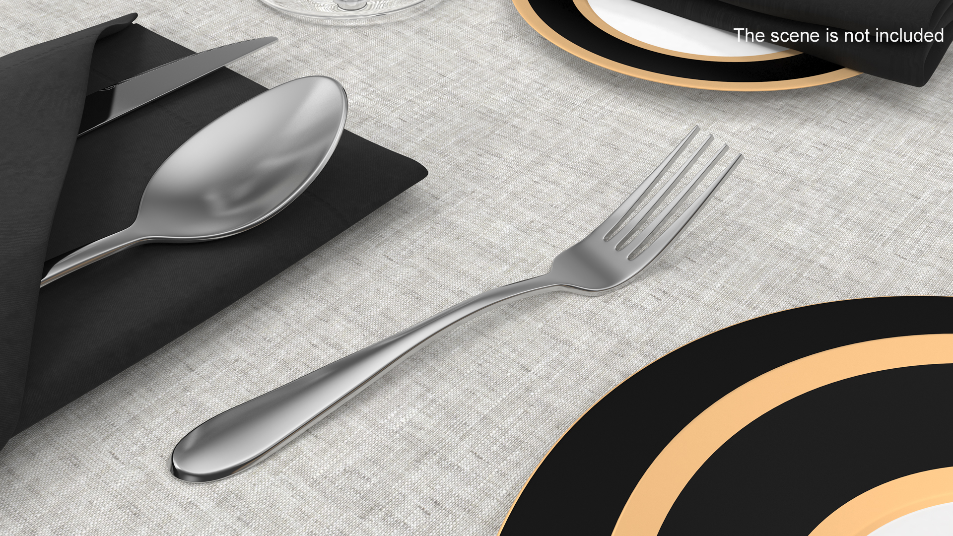 3D Silver Fork