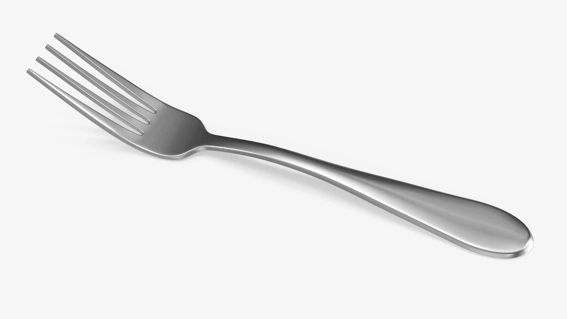 3D Silver Fork