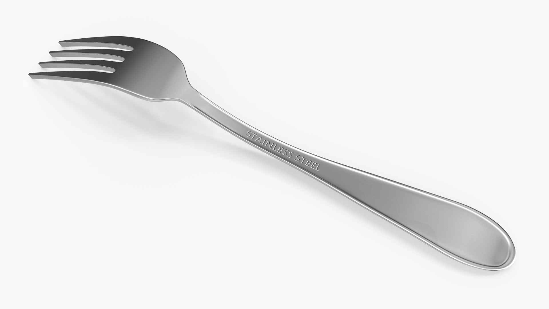 3D Silver Fork