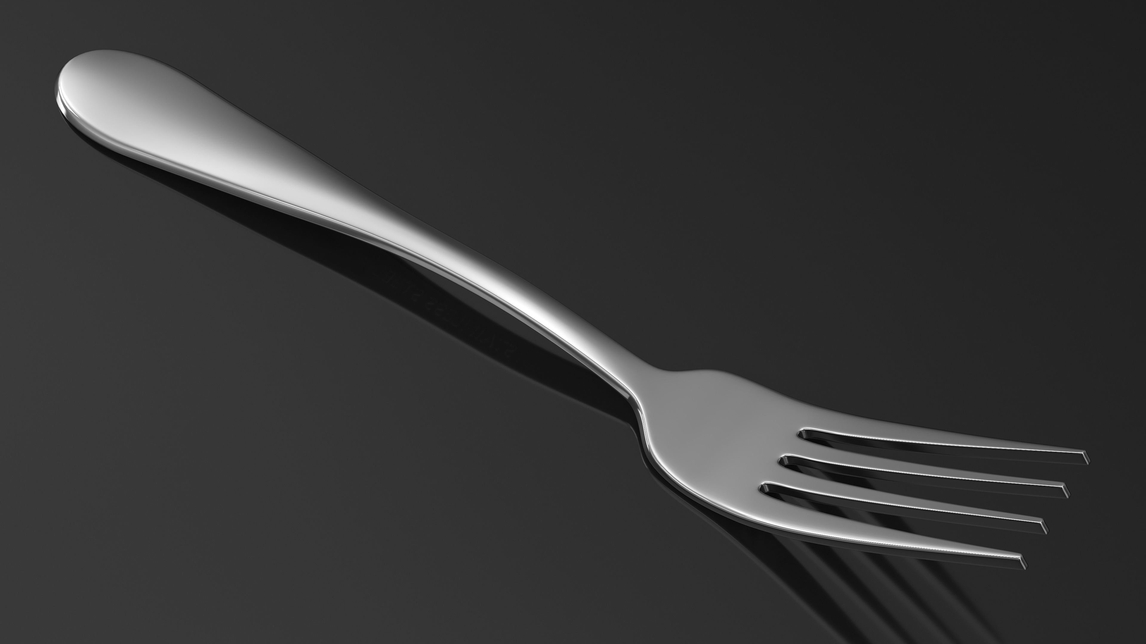 3D Silver Fork