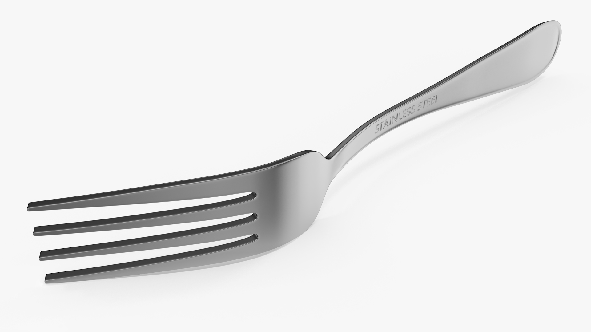 3D Silver Fork