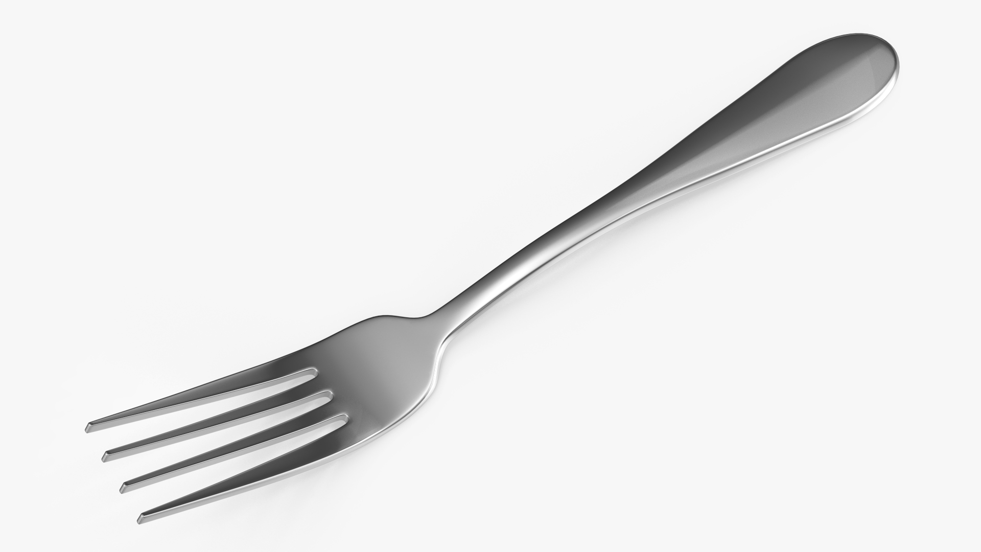 3D Silver Fork