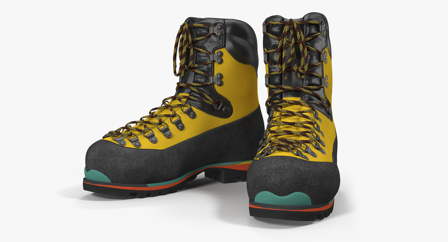 3D Mountain Walking Rock Climbing Winter Boots model