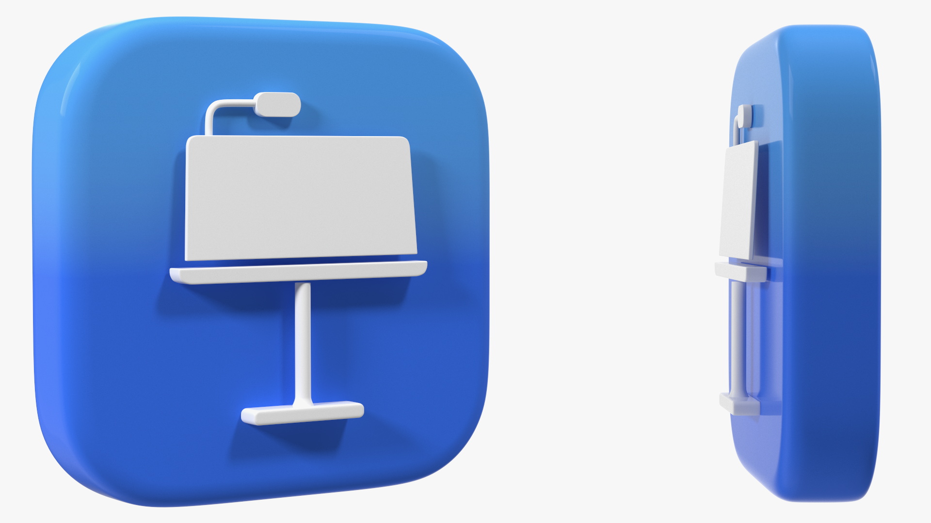 3D iPhone iOS Keynote Icon model