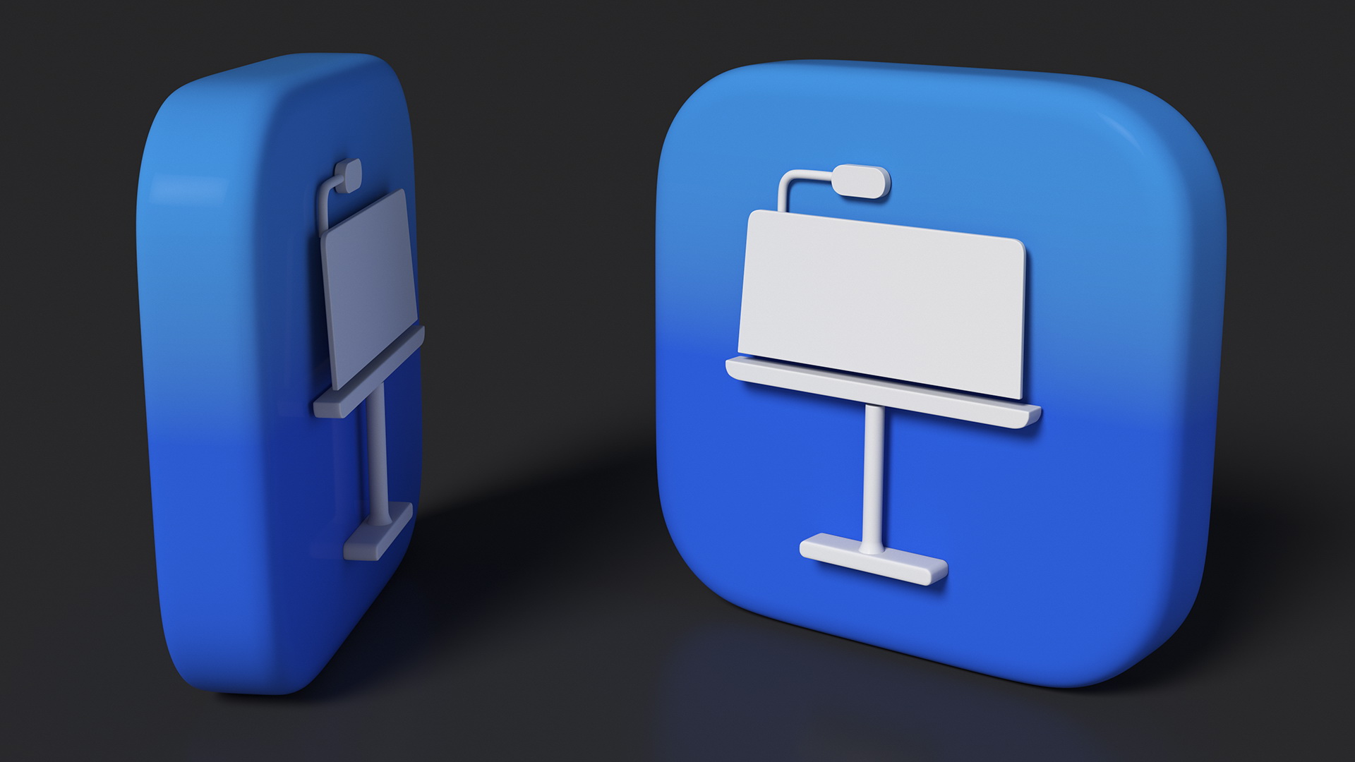 3D iPhone iOS Keynote Icon model