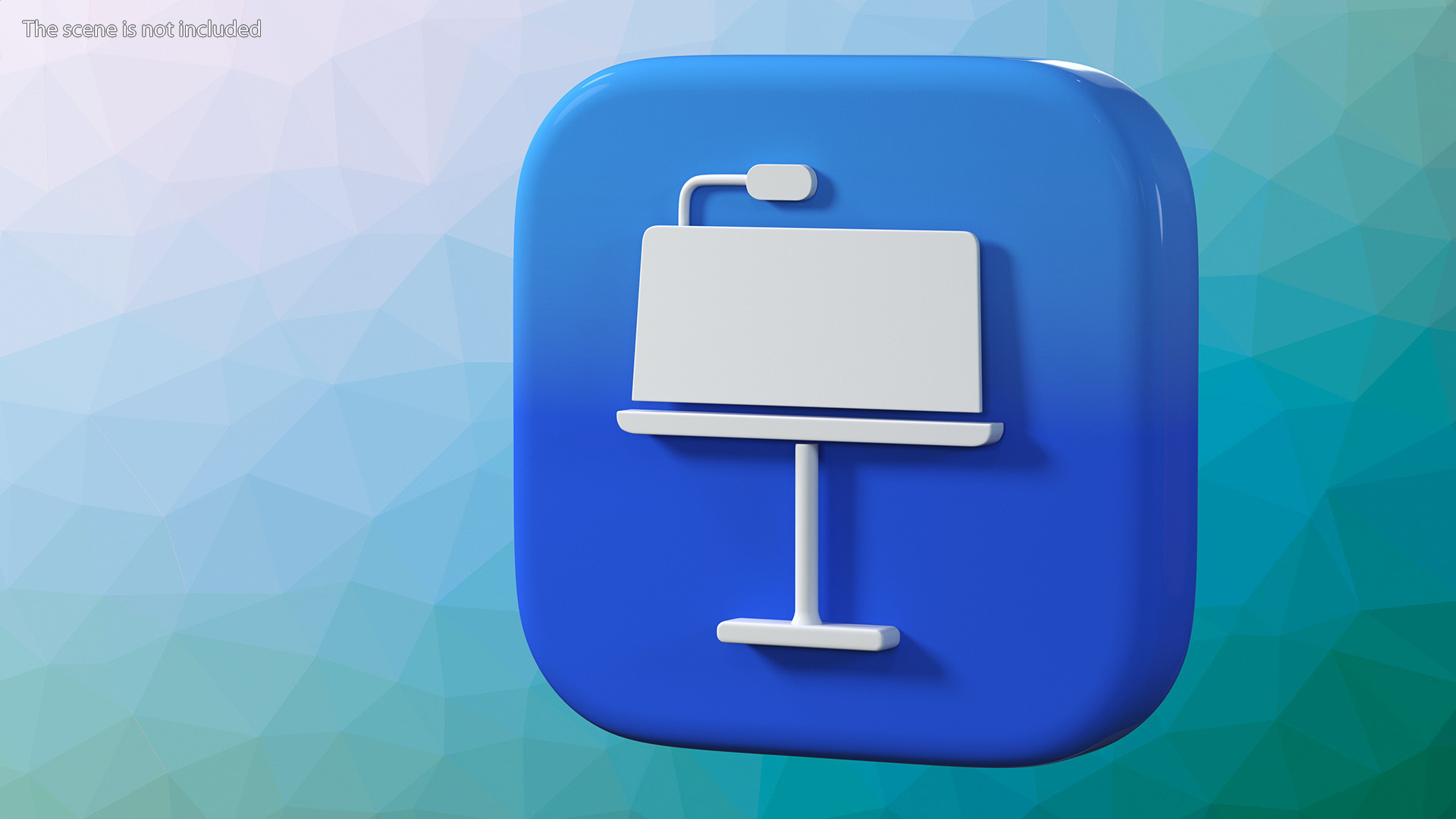 3D iPhone iOS Keynote Icon model