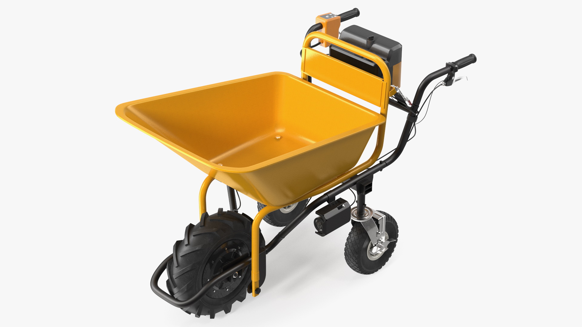 Electric Wheelbarrow with Bucket 3D