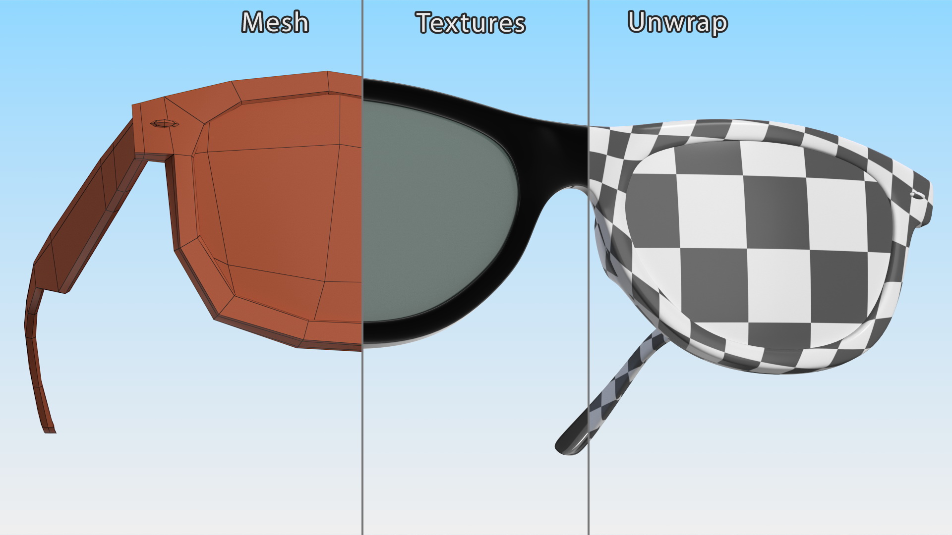 Classic Style Sunglasses 3D model