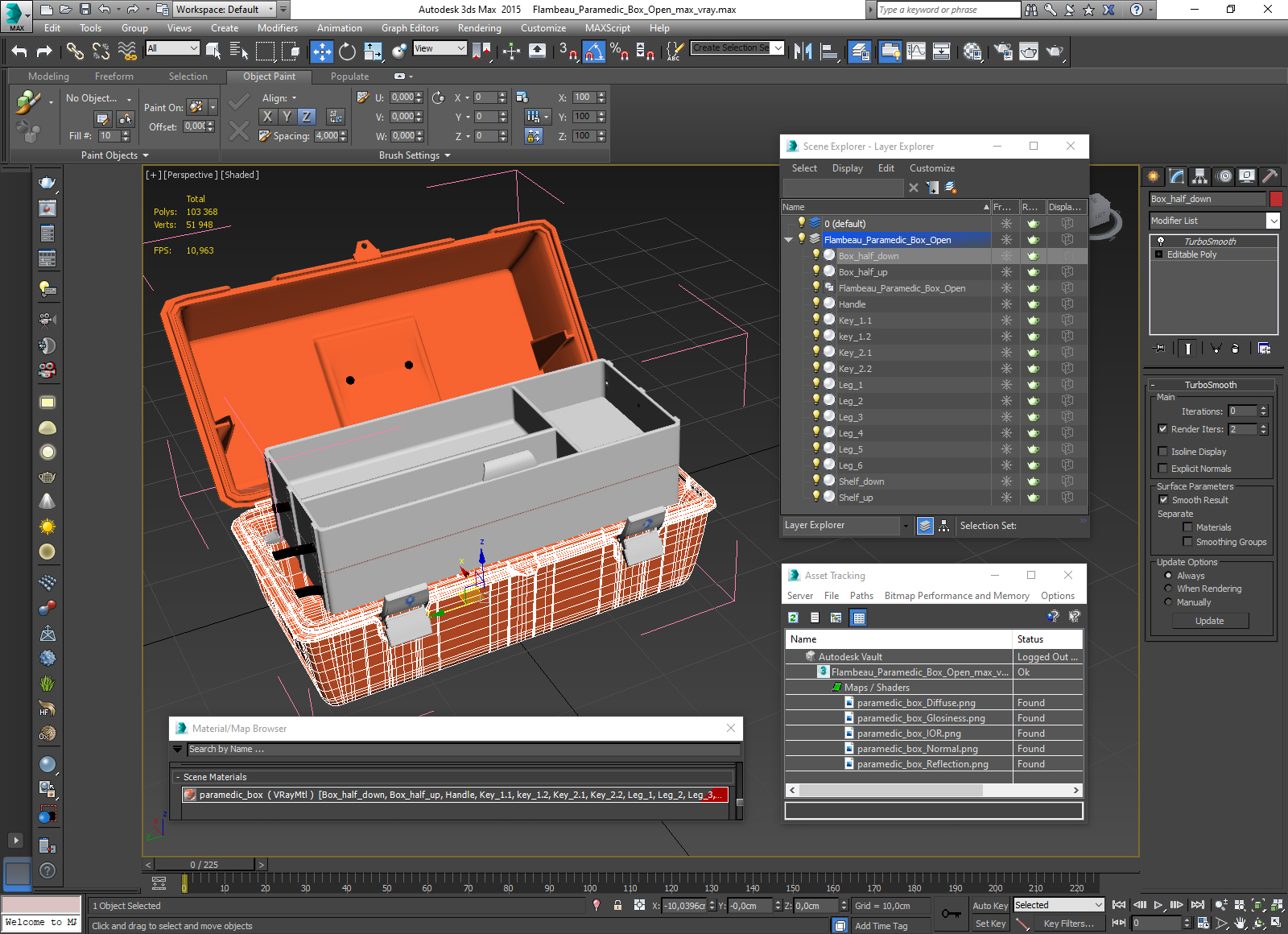 Flambeau Paramedic Box Open 3D