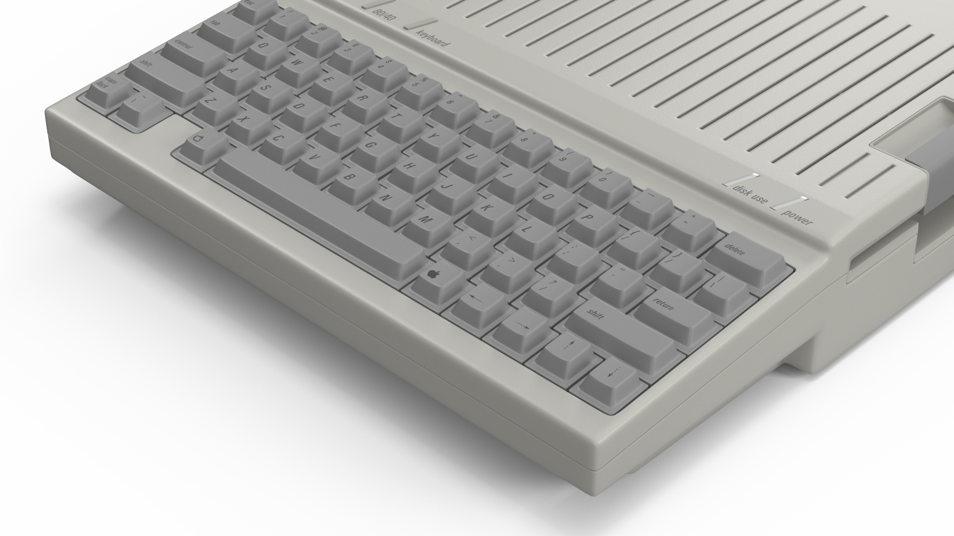 3D Vintage Apple Computer IIc