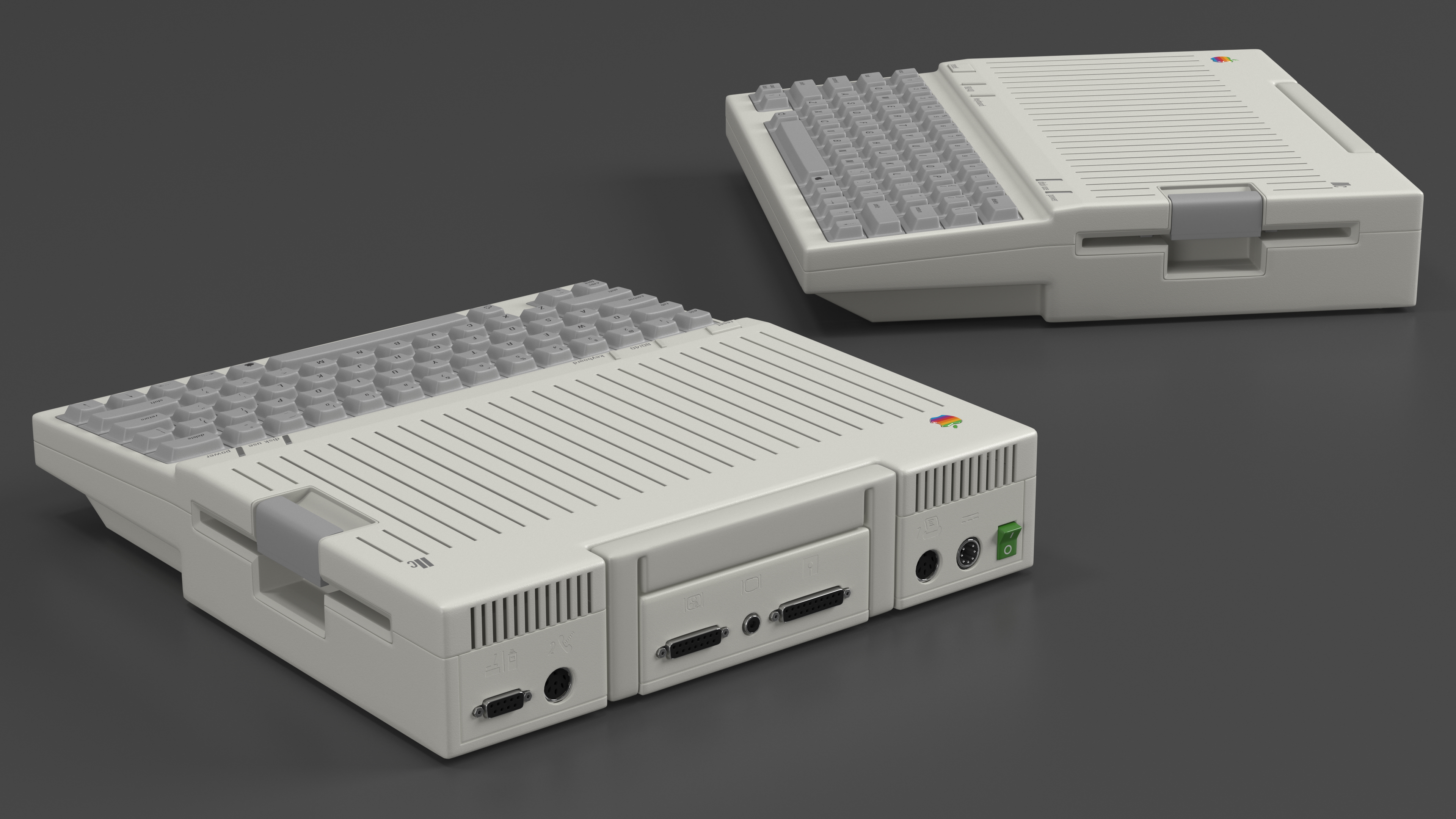 3D Vintage Apple Computer IIc