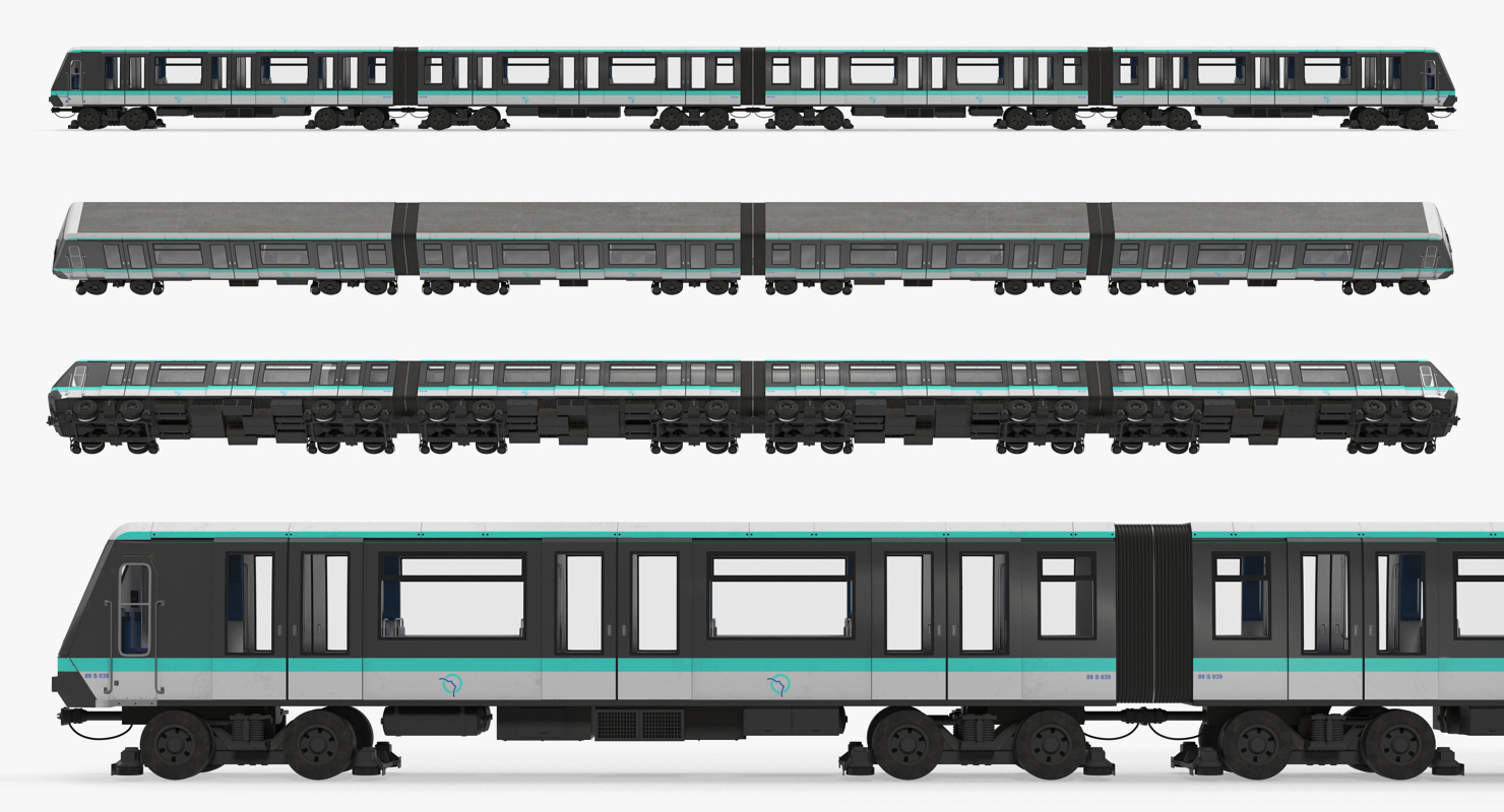 Paris Subway Train MP 05 3D model