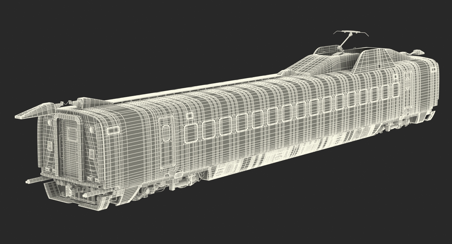 Bullet Train JR700 Passenger Car Japan Railways Rigged 3D model