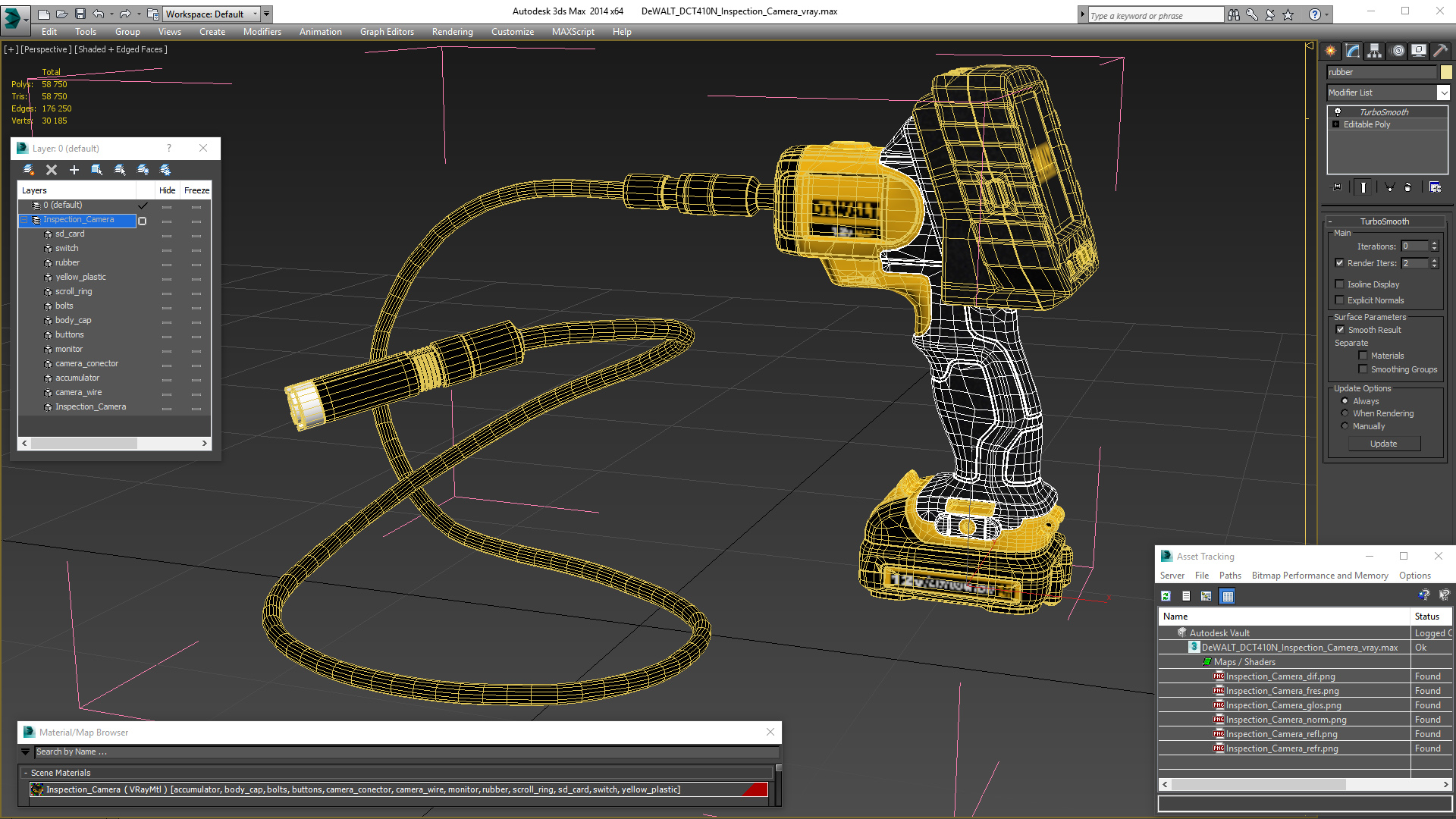 DeWALT DCT410N Inspection Camera 3D