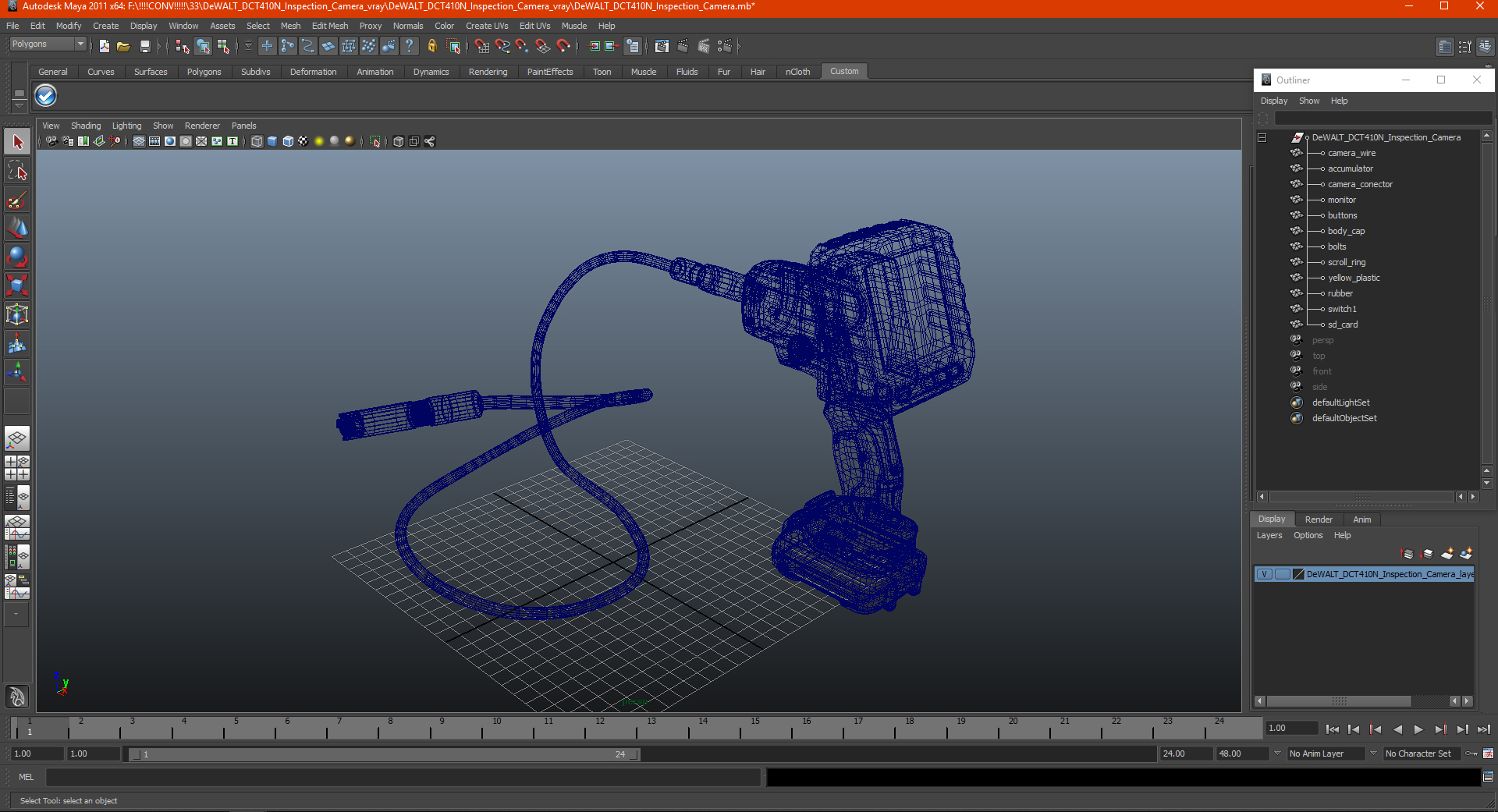 DeWALT DCT410N Inspection Camera 3D