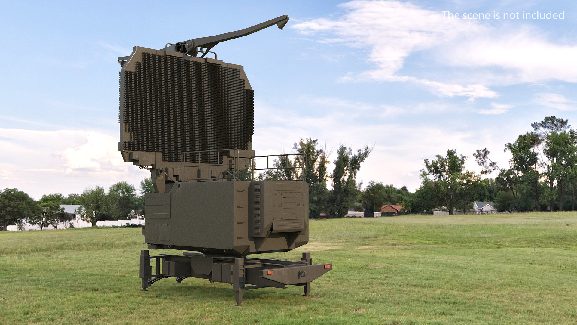 3D Long Range Surveillance Radar TOMBSTONE 64N6 Rigged