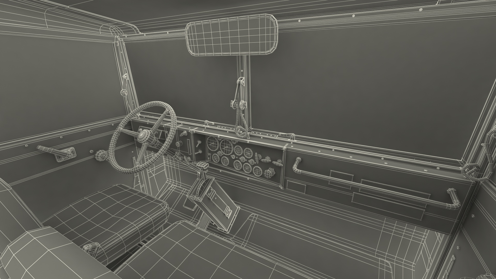 M939 Military Wrecker Green 3D